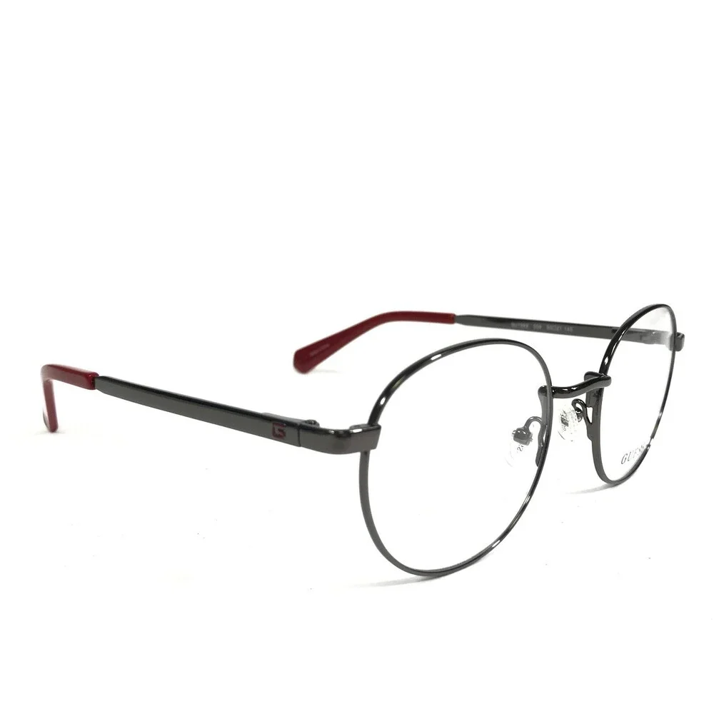 Guess Eyeglasses Frames GU1969 006 Grey Round Full Wire Rim 50-21-145